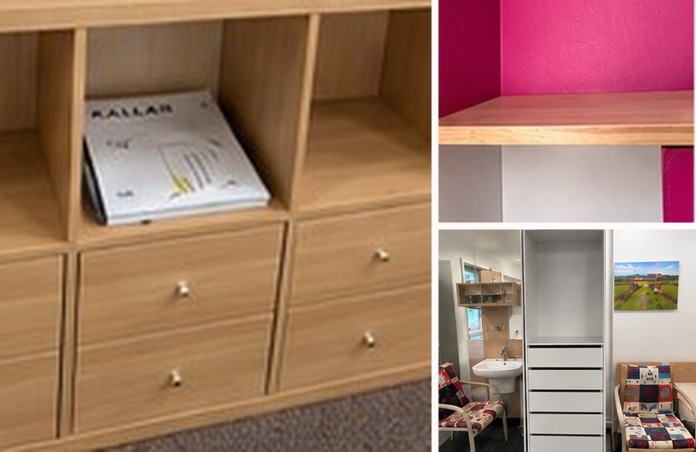Collage of Crystal’s real furniture & flatpacks projects
